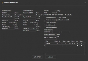 aPaczka.pl - formularz listu przewozowego