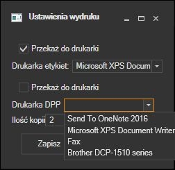 DPD - ustawienia wydruku listów przewozowych