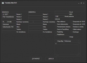 GLS - list przewozowy