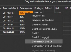 Sello - przygotowanie listu dla Paketo24