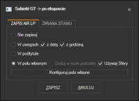 Subiekt GT - akcje po przygotowaniu listu