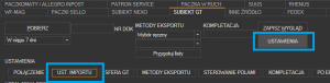 Subiekt GT - otwieranie ustawień importu dokumentów