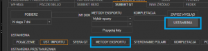 Subiekt GT - otwieranie konfiguracji metod eksportu