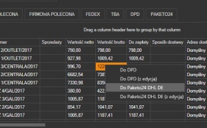 Subiekt nexo - przygotowanie listu dla Paketo24