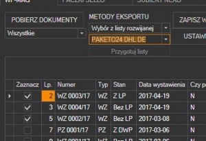 WAPRO Mag - zbiorcze przygotowanie listów przewozowych