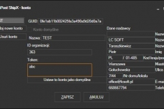 INPOST SHIPX - konfiguracja konta