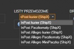 InPost ShipX - ręczne przygotowanie listu - wybor rodzaju listu