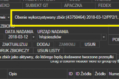 Poczta Polska - wykorzystywanie zbioru