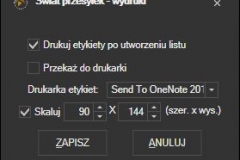 SwiatPrzesylek.pl - ustawienia wydruku etykiet