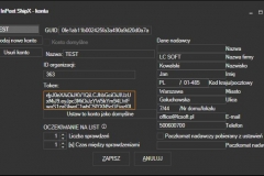 InPost ShpX - definiowanie konta dostępowego