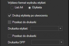 FedEx - ustawienia wydruku listu