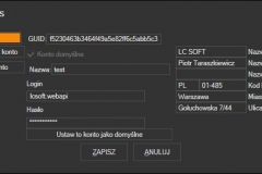 GLS - konta dostępowe