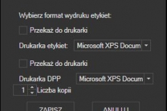 Patron Service - moduł dla kuriera - wydruki