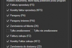 Subiekt GT - ustawienia importu dokumentów