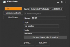 SUUS - konta dostępowe