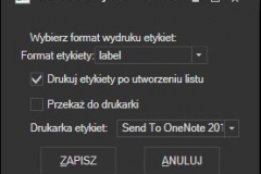 SUUS - ustawienia wydruku listów