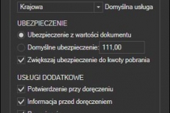 WAPRO Mag - domyślne usługi listu DHL