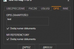 WAPRO Mag - opis zawartości przesyłki DPD