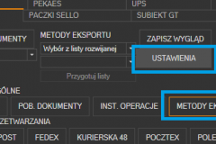 WAPRO Mag - uruchomienie konfiguracji dostępnych kurierów