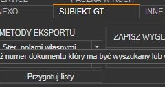 Subiekt GT - przygotowanie listu po skanie
