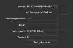WAPRO Mag - konfiguracja połączenia