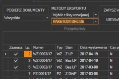 WAPRO Mag - zbiorcze przygotowanie listów przewozowych